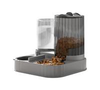 Alimentador automático para Gatos, Cuenco Grande 2 en 1, dispensador de Alimentos para Perros, Gatos, de Agua, para Cachorros, Razas pequeñas y Medianas, Interiores y Exteriores