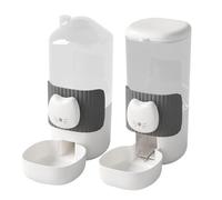 Alimentador automático para gatos - Dispensador automático de comida para gatos, dispensador de agua para coche para perros | Conjunto dispensador de comida y agua para gatos, dispensador de agua
