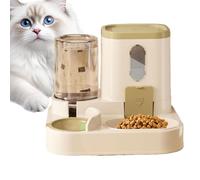 Alimentador automático para gatos - Dispensador de comida para gatos | Máquina expendedora de comida y agua | Juego de comedero y bebedero para gatos | Dispensador de comida en set