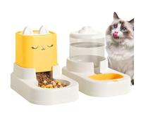Alimentador automático para gatos | No eléctrico | Dispensador automático de alimentos para perros y gatos | Dispensador de agua para mascotas pequeñas y medianas y cachorros para comer en interiores