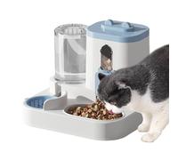 Alimentador automático para mascotas - Dispensador de agua 2 en 1 gato | Estación de comida para perros de gran capacidad para cachorro de gatito interior para casa pequeña razz