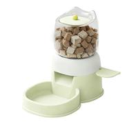 Alimentador Automático para Mascotas - Dispensador De Alimentos para Mascotas, Tazón De Alimentación Automático Tipo Prensa De 2 L, Dispensador De Alimentos Manual | Práctico De 12,6 Pulgadas