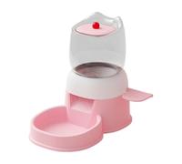 Alimentador automático para mascotas, plato de alimentos con diseño de prensa de 2 L, gran capacidad, funciona con pies, dispensador de alimentos para mascotas con botón a presión con cuenco, para