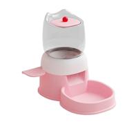 Alimentador automático para mascotas - PP, 32 x 27 x 18 cm, 2 L, diseño de prensa de alimentos | Dry Food Bowl for Cats & Dogs, Automatic Feeder for Cage, Workplace, Outdoor, Backyard, Patio, Interior