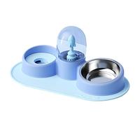 Alimentador automático para mascotas y bebedero desmontable para cuenco antivuelco, fuente de agua antifugas, inclinado, elevado, dispensador de agua para alimentos B automático