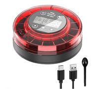Alimentador automático para peces de acuario, dispensador automático de alimento con alimentador recargable, cable USB y pantalla LCD.