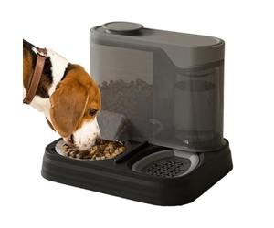 Alimentador automático para perros - Alimentador automático de alimentos para gatos | Dispensador de alimentos y agua para mascotas | 2 en 1 Alimentador de alimentación para peces para viajar,