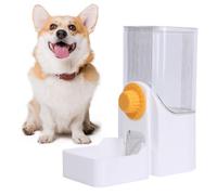 Alimentador automático para perros, jaula para colgar tazón, accesorios para mascotas, 8,27 x 3,94 x 8,86 pulgadas, alimentación y dispensador de agua, doble boquilla para hámsters, conejos, puppies
