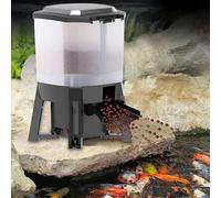 Alimentador Automático Solar para Peces Dispensador Eléctrico Comida para Peces Diseño Alimentación Dispersa 120° Alimentación Temporizada Temporizador Inteligente Estanques Interior Exterior