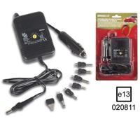 HQ-Power Convertidor de coche 2000 mA estabilizado 1,5–12 V / 12–24 Vdc