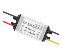 Alimentador convertidor de tensión CC 24 V a 12 V - Regulador de tensión, convertidor bajador ajustable Step Down - para coche, caravana, vehículos recreativos, electrónica automotriz