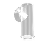 Alimentador de acuario para tanque de peces, bandeja de tanque de peces, vaso con ventosa, dispensador de vida fijo para tanque de peces, herramienta cilíndrica lisa para acuarios grandes y pequeños