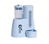 Alimentador de alimentos 2 en 1 con dispensador de agua a prueba de derrames, diseño de jaula para mascotas, fácil de limpiar para animales pequeños. Dispensador de agua