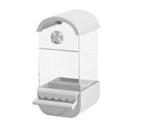 Alimentador de Alimentos automático deaves: alimentador deaves Transparente automático para la Jaula | No Hay desorden de Aves pequeñas Dentro del contenedor dealimentos Jaula para Periquito,