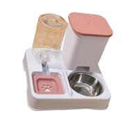 Alimentador de alimentos de gran capacidad, dispensador de agua 2 en 1 y cuenco de comida para perros pequeños, alimentador automático para riego diario, cuenco automático para perros con dispensador