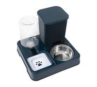 Alimentador de alimentos de gran capacidad, dispensador de agua 2 en 1 y cuenco de comida para perros pequeños, alimentador automático para riego diario, cuenco automático para perros con dispensador