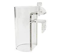 Alimentador de alimentos flotante seguro para peces fácil a transparente, forma de cubo acrílico para Guppy Betta