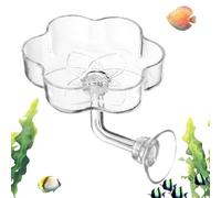 Alimentador de alimentos para peces, bandeja alimentadora con forma de con para acuarios | para comida transparente para peces | Para casa, oficina, tortugas, tetra, gambas, agua salada y agua dulce
