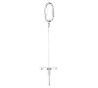 Alimentador de Aves de Loro de Acero Inoxidable Pincho Alimentador de Juguete Tenedor de palitos de Carne Vegetal Pinzón Canario Columpio Juguetes Jaula Forraje Juguete Herramienta(S)