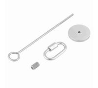 Alimentador de Aves de Loro de Acero Inoxidable Pincho Alimentador de Juguete Tenedor de palitos de Carne Vegetal Pinzón Canario Columpio Juguetes Jaula Forraje Juguete Herramienta(L)