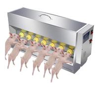 Alimentador de biberón de acero inoxidable para lechones y corderos, diseño de múltiples pezones, duradero y fácil de limpiar, ideal para ganaderos