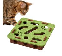 Alimentador De De Gato - Toy De Tratamiento De Gato Ajustable | Alimentador Lento para Interiores | Trata El Juguete del Laberinto De Juegos para La Estimulación Mental del Cerebro