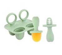 Alimentador de frutas para bebés, moldes para polos de hielo, comedero de frutas para bebés, alivio de la dentición, moldes de silicona para paletas de helados, mordedor reutilizable con asa