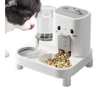 Alimentador de gatos automático de 800 ml - Alimentador de gatos y dispensador de agua | Dispensador de comida para perros 2 en 1 | 1800 Ml Waterer para mascotas desmontable para dispensar Bunny Home