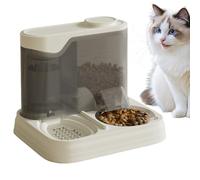 Alimentador de Gatos y dispensador de Agua, alimentador automático de Gato automático de 11x9x9 Pulgadas con Estuche desecante, Suministros de Mascotas de Gran Capacidad Seguros para el hogar, automá