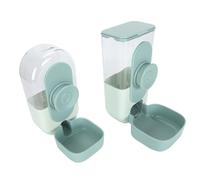 Alimentador de Gravedad Automática y Conjunto de Agua, Colgando Dispensador Agua Automática para la Multifunción Mascotas. Gran Capacidad Extraíble Conejos Fáciles Limpiar para la (Green)