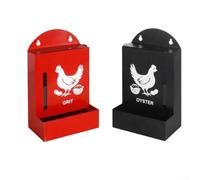 Alimentador de gravedad para gatos, de acero inoxidable, elevado, inclinado, ergonómico, para comer mascotas, decoración del hogar, rojo, 15 x 10 x 26 cm