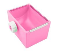 Alimentador de hámster, fijable para tratamiento y agua, anti-Turning Food Bowl, 2,95 x 2,56 x 4,13 pulgadas, ideal para hámsters, Gerbils, Hedgehogs, and Other Small Animals