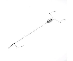 Alimentador de jaula de cebo de metal para aparejos de pesca de carpa, diseño de resorte, trampa de malla de alambre, equipo grueso de 15 g a 40 g (25 g)