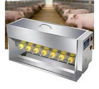 Alimentador De Lactancia For Lechones De Acero Inoxidable 15/20 L, Alimentador De Leche For Cerdos con Sonido, Evita Que El Lechón Corra, Temperatura Constante(14nipples)
