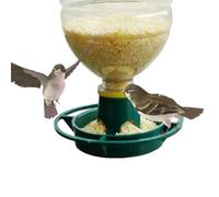 Alimentador de pájaros al aire libre, Parrot Feeding Bowls, Hangable Water Container, Weather-Resistant Design, Easy-Access Opening, Small Size Green Bowl, for Backyard, Patio, Lawn, Aviary