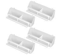 Alimentador de pájaros de 4 Piezas, comedero de plástico Colgante con Ganchos de Alimentos de Periquito dispensador de Agua de Aves para pequeñas Palomas de cacatúa