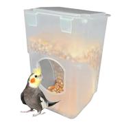 Alimentador De Pájaros - Dispensador De Alimentos Para Animales Resistente A Las Salpicaduras - Alimentador Interior De Jaula para Pájaros | para Periquito