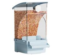 Alimentador de pájaros, dispensador de alimentos Parrot, Cockatiel Feeding Station with Transparent and Refillable Design for Parakeets, Cockatiels, or Other Small Pet Birds, 1 Piece