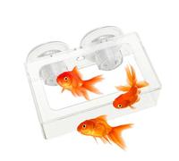 Alimentador de pescado, plato de alimentación de camarones | Alimentador de pescado sin deslizamiento con taza de succión - Suministros de acuarios reutilizables, placa de alimentación lenta giratoria