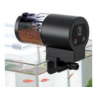 Alimentador de pescado - Temporizador electrónico inteligente, estación de cereales programable | Acuario tanque pellets tortuga Betta camarones casa apartamento oficina viaje vacaciones equipo a