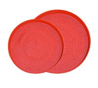 Alimentador de pollo - 2 piezas Chick Plate | Poultry Feeder Bandejas Reutilizables, Bowl for Pigeons Ducks Quail Birds Garden Coop Farm Enclosure Backyard Barn Outdoor Farmer Supplies Equipment