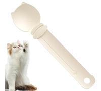 Alimentador de rayas de gato - comida húmeda rellena, cuchara de cuchara, alimentador para mascotas multifuncional | Dispensador de dulces lamibles con cuchara, cuchara