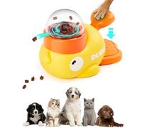 Alimentador de rompecabezas de pato para perros, juguetes interactivos de alimentación lenta con dispensador de golosinas para aumentar el coeficiente intelectual, estimulación mental y evitar la