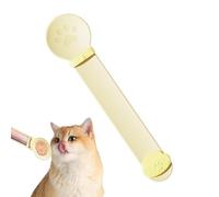 Alimentador de tiras para gatos, dispensador de cuchara deslizante para aperitivos líquidos, exprimidor portátil de alimentos húmedos, cuchara de aperitivos para gatos, ideal para puré, galletas y