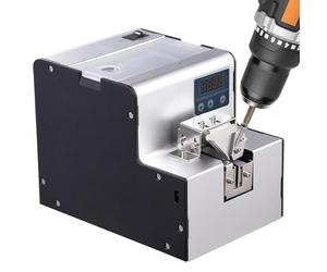 Alimentador de tornillo totalmente automático, capacidad de 500 cc, herramienta eficiente para varios tipos de tornillos, ideal para proyectos de perforación y fijación