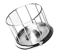 Alimentador de tortugas de acero inoxidable, dispensador de agua, alimentos, cuenco de alimentación para reptiles, bandeja para beber, fácil de limpiar