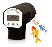 Alimentador digital automático para peces con pantalla LCD, control de temporizador, dispensador de alimentos para acuario