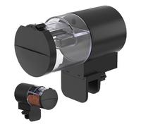 Alimentador eléctrico de pescado, 100 ml Smart Timer, alimentador con función programable, ajustable Digital Timer Food Tank, Turtle Supply with Compact Build, Small Tank for Apartment Weekend