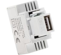 FANTON COMPACTO EMPOTRADO USB-A FUENTE DE ALIMENTACIÓN 3A CON ACOPLAMIENTO KEYS