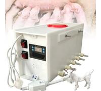 Alimentador Inteligente De Leche for Lechones, Tetinas 8/10/14, Agitación Automática + Control Preciso De Temperatura, Fuente De Sonido for Cerdas, for Alimentar Leche/agua(10bit)